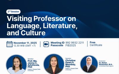 Visiting Professor Bahas Bahasa, Sastra, dan Budaya Bersama Akademisi dari Eastern Visayas State University